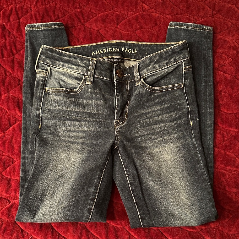 American Eagle Outfitters Women's Blue Skinny Jeans